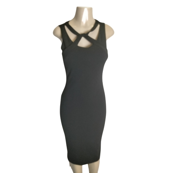 CHRISTIAN Siriano bodycon cocktail maxi dress size S/p - Picture 2 of 12